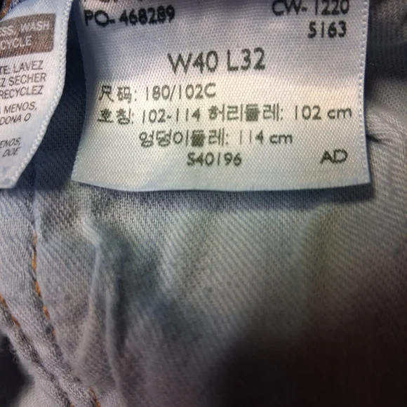 Levi 505 Men's Blue Jeans - Picture 5 of 5